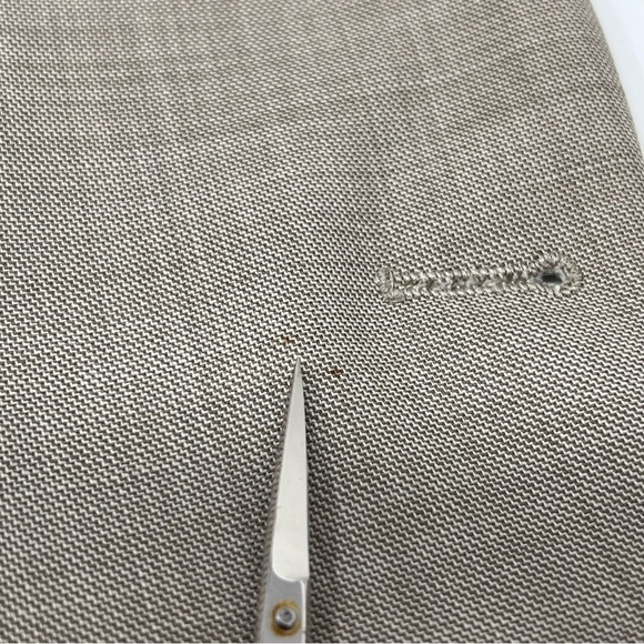 APT 9 Modern Fit Mens Wool Two Button Suit Jacket Sport Coat Size 44L Beige - Picture 12 of 14